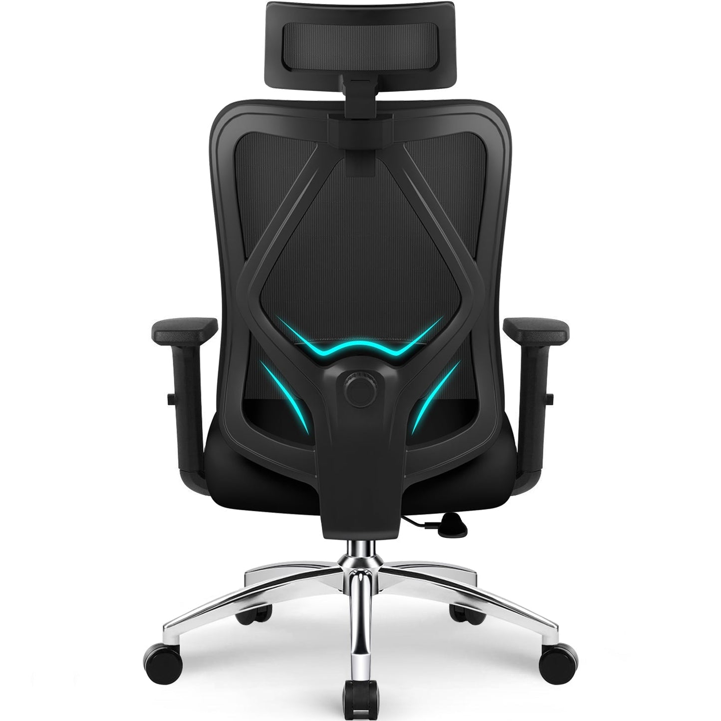 Bürostuhl Bürostuhl ergonomisch, Schreibtischstuhl 3D Memory-Schaum Lendenstütze