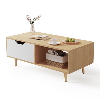 Couchtisch Couchtisch, Kaffeetisch, Sofatisch mit Schubladen