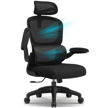 Bürostuhl Bürostuhl, Schreibtischstuhl Ergonomisch mit Klappbaren Armlehnen