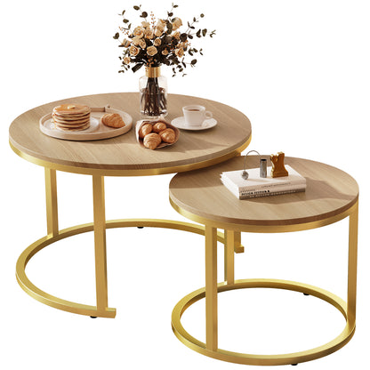 Couchtisch Couchtisch 2er Set mit Marmormuster, Kaffeetisch, Beistelltisch