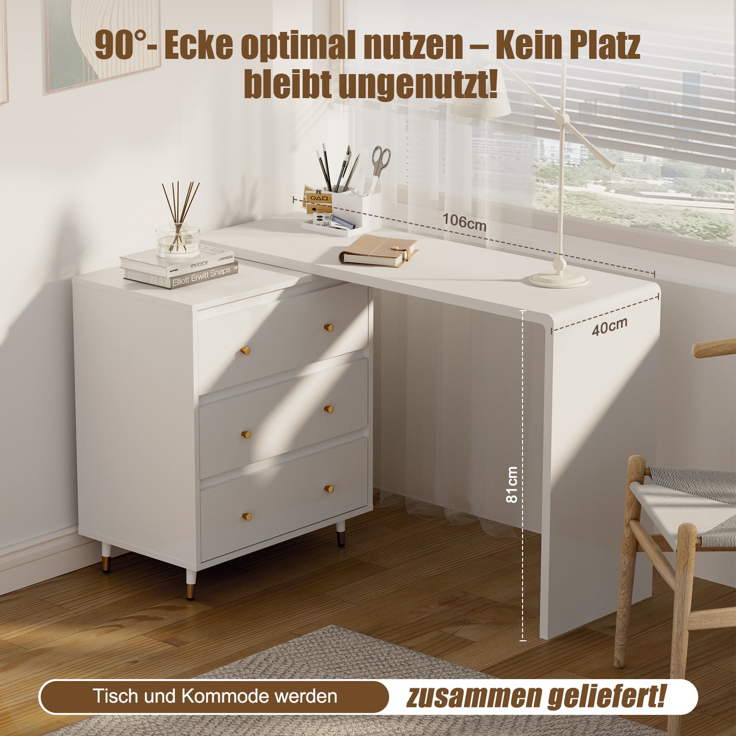 Kommode Kommode mit 3 Schubladen