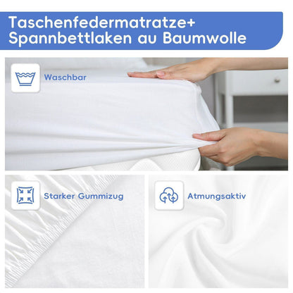 Taschenfederkernmatratze Matratze 7-Zonen Federkernmatratze H3 orthopädische matratze