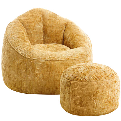 Sitzsack Sitzsack Lazy Sofa Gaming Sitzsack mit Hocker, Sitz Sack mit