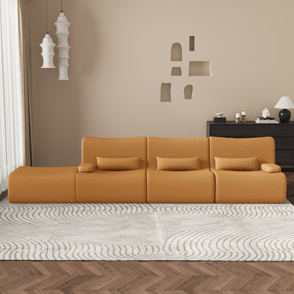Ecksofa Ecksofa mit Schlaffunktion 250 x 170 x 76 cm, L-förmige Couch aus Cord