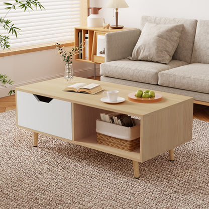 Couchtisch Couchtisch, Kaffeetisch, Sofatisch mit Schubladen