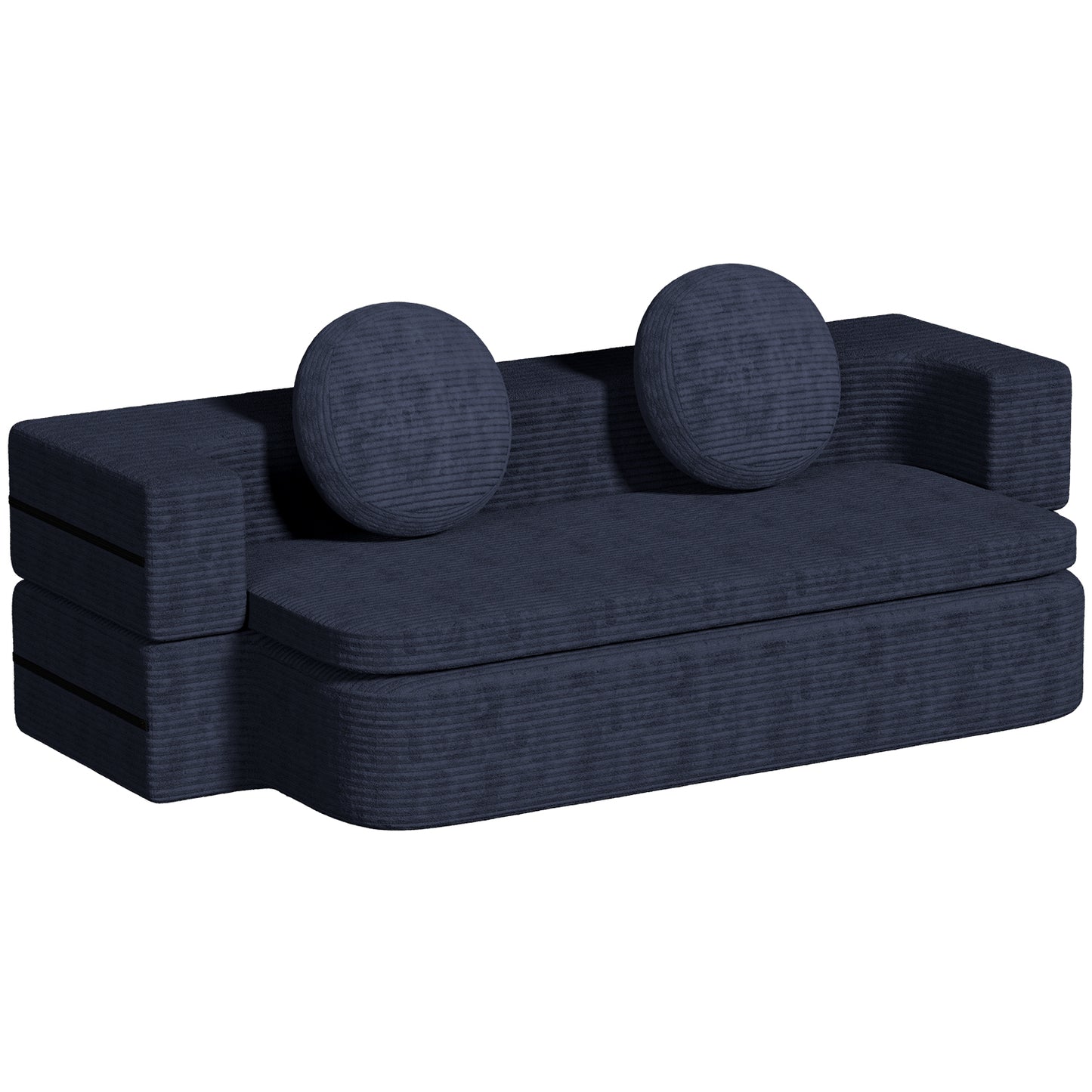 Sofa Schlafsofa Bella, Cord Sofa 90x200 cm mit Bettfunktion