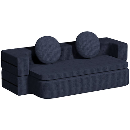 Sofa Schlafsofa Bella, Cord Sofa 90x200 cm mit Bettfunktion