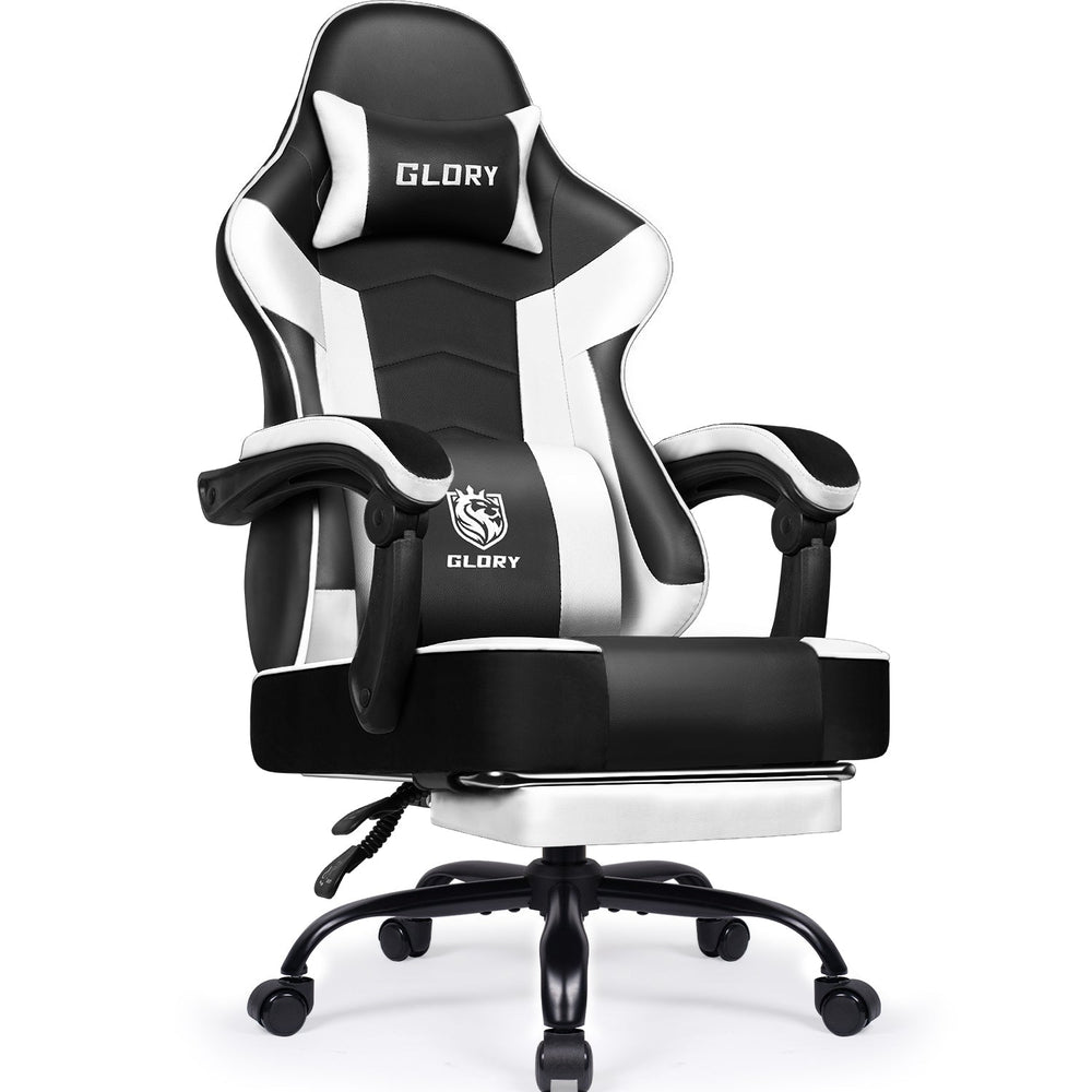 Gaming-Stuhl Gaming Stuhl, Bürostuhl Ergonomisch Wippfunktion bis zu 170°