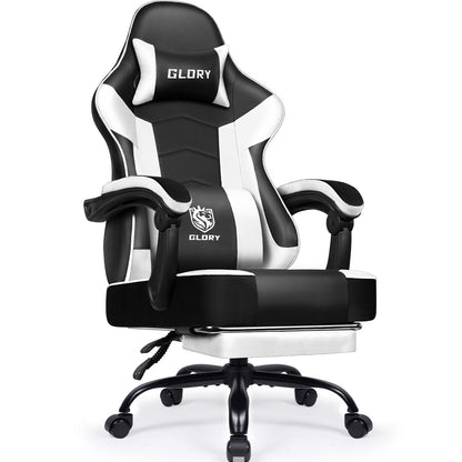 Gaming-Stuhl Gaming Stuhl, Bürostuhl Ergonomisch Wippfunktion bis zu 170°