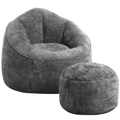 Sitzsack Sitzsack Lazy Sofa Gaming Sitzsack mit Hocker, Sitz Sack mit