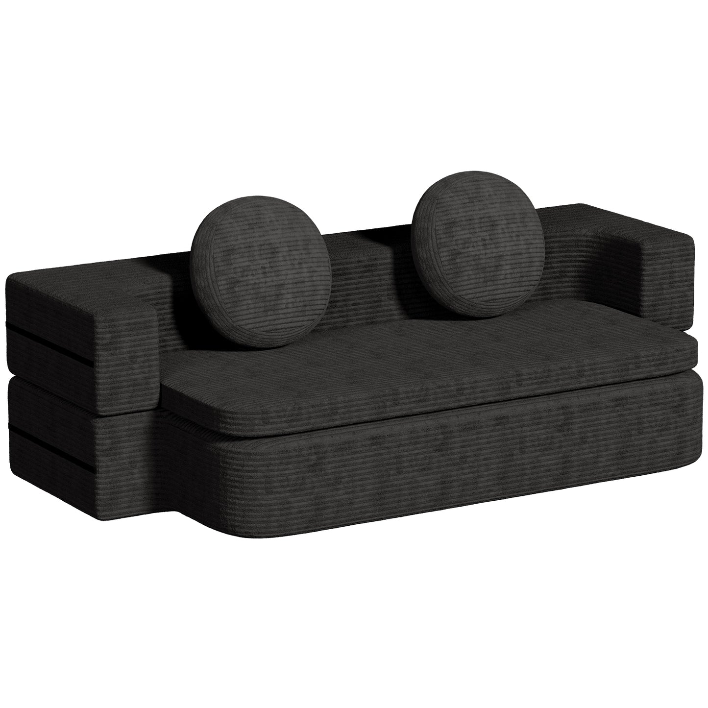 Sofa Schlafsofa Bella, Cord Sofa 90x200 cm mit Bettfunktion