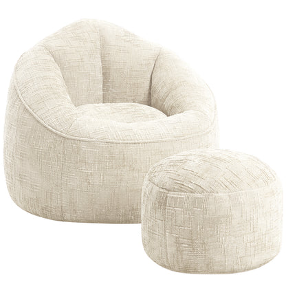 Sitzsack Sitzsack Lazy Sofa Gaming Sitzsack mit Hocker, Sitz Sack mit