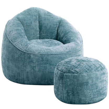 Sitzsack Sitzsack Lazy Sofa Gaming Sitzsack mit Hocker, Sitz Sack mit