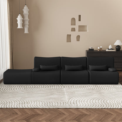 Ecksofa Ecksofa mit Schlaffunktion 250 x 170 x 76 cm, L-förmige Couch aus Cord