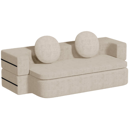 Sofa Schlafsofa Bella, Cord Sofa 90x200 cm mit Bettfunktion