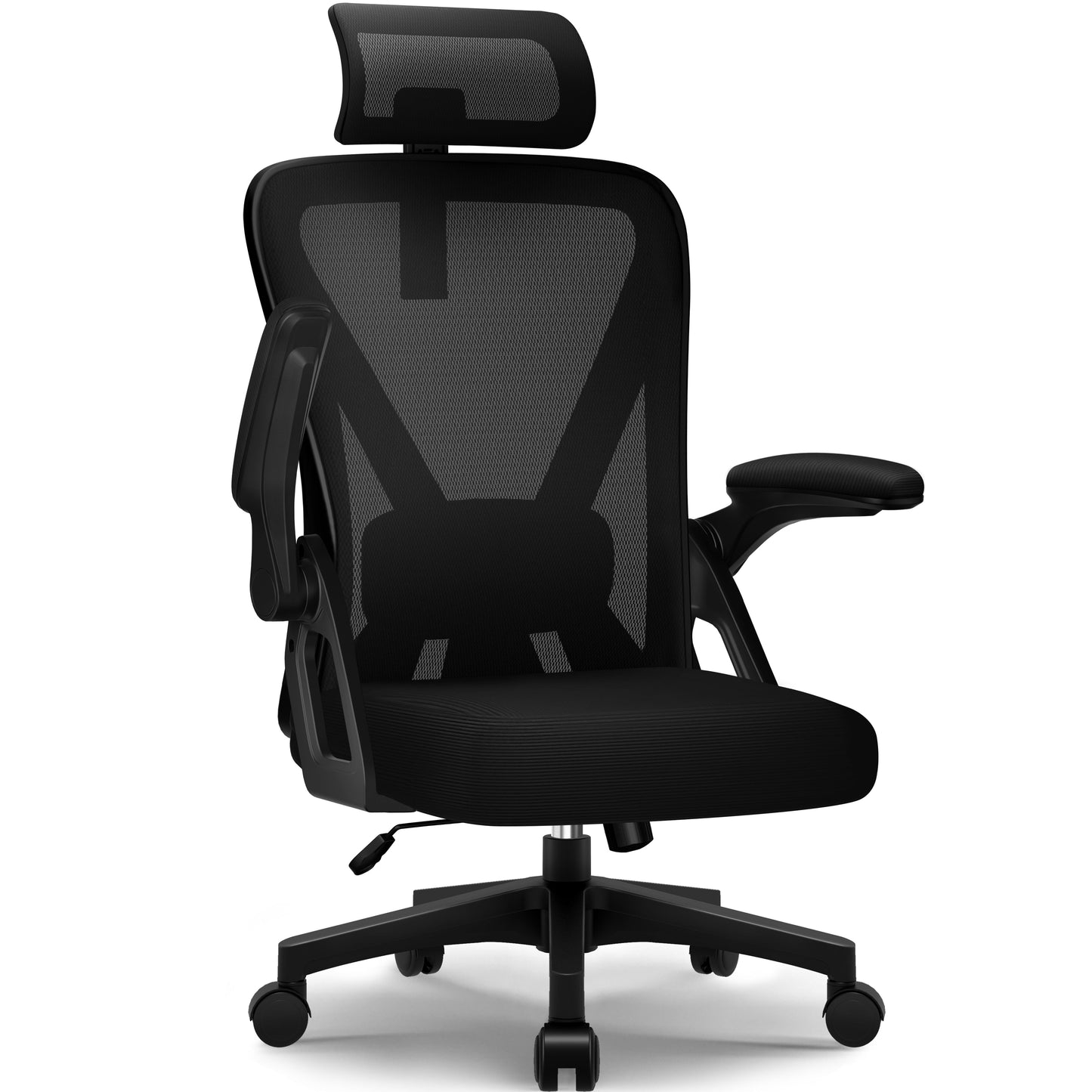 Bürostuhl Ergonomischer Bürostuhl mit klappbaren Armlehnen und Rückenlehnen