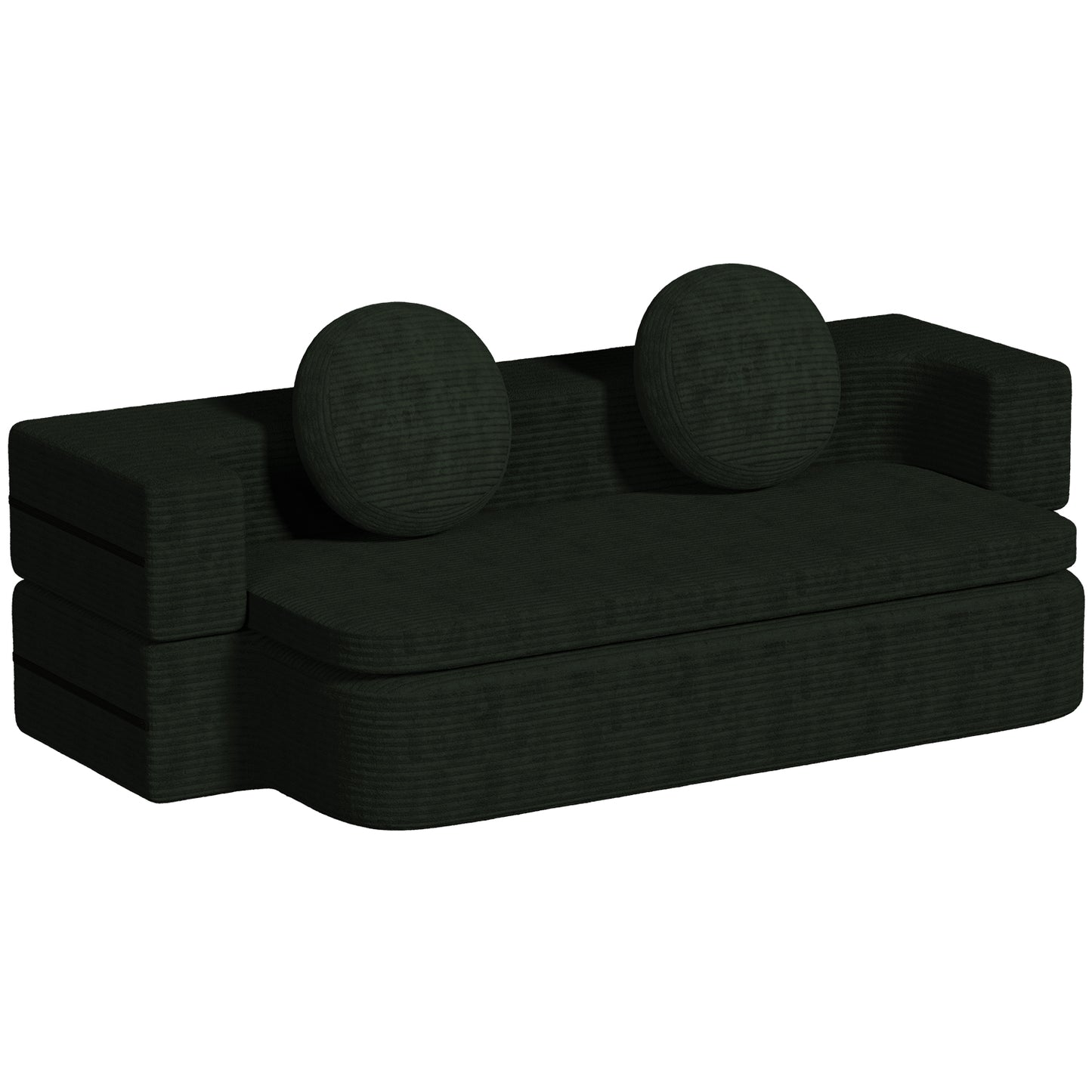 Sofa Schlafsofa Bella, Cord Sofa 90x200 cm mit Bettfunktion