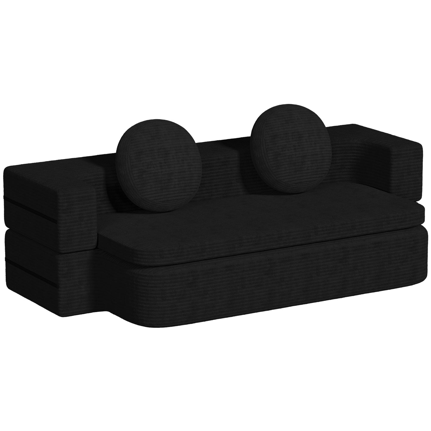 Sofa Schlafsofa Bella, Cord Sofa 90x200 cm mit Bettfunktion