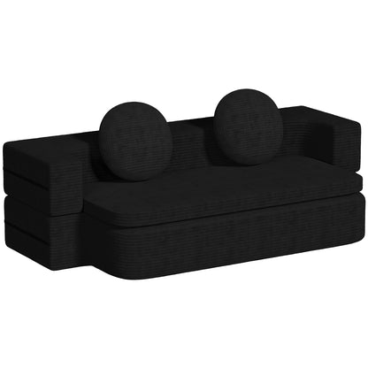 Sofa Schlafsofa Bella, Cord Sofa 90x200 cm mit Bettfunktion