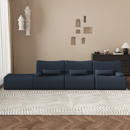 Ecksofa Ecksofa mit Schlaffunktion 250 x 170 x 76 cm, L-förmige Couch aus Cord