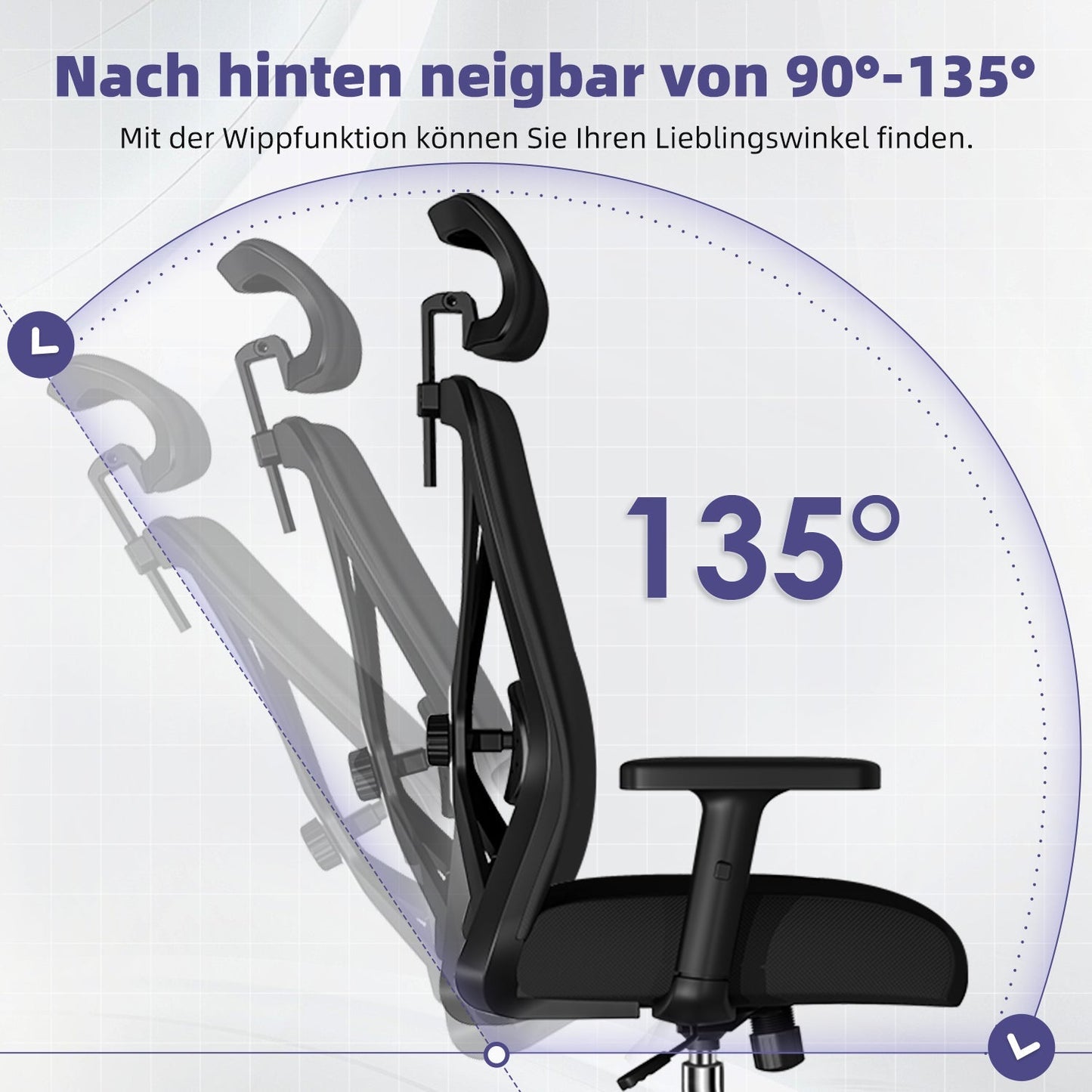 Bürostuhl Bürostuhl, Ergonomischer Schreibtischstuhl, Drehstuhl, Chefsessel