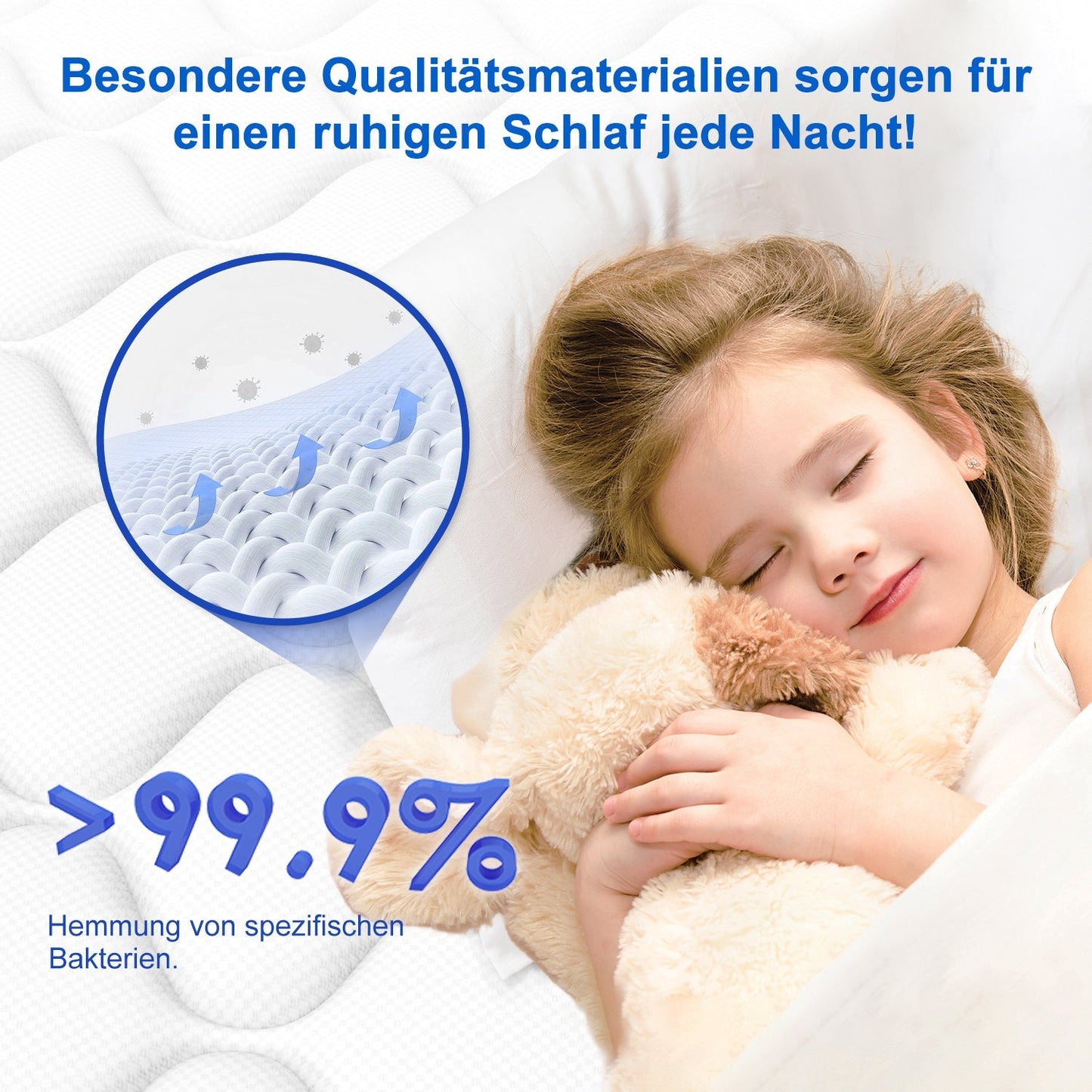 Taschenfederkernmatratze Matratze 7-Zonen Federkernmatratze H3 orthopädische matratze