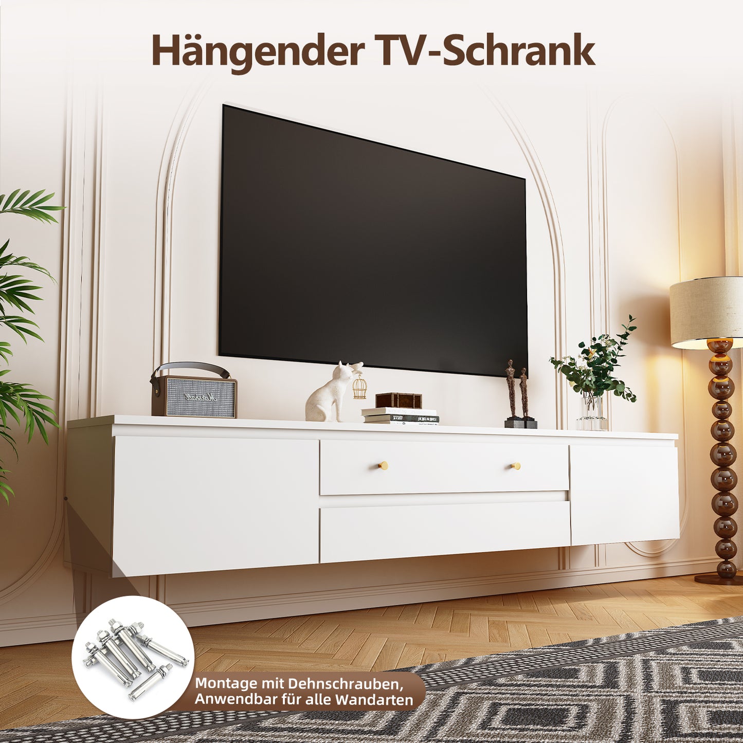 TV-Schrank Hängender TV-Schrank,175cm,Lowboard,Fernsehschrank