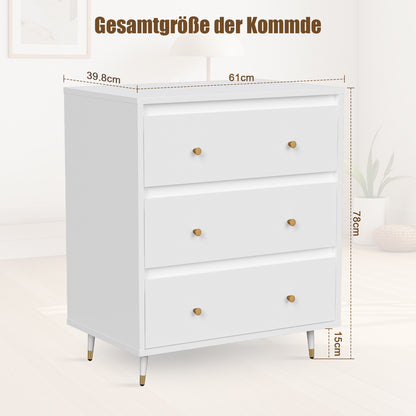 Kommode Kommode mit 3 Schubladen