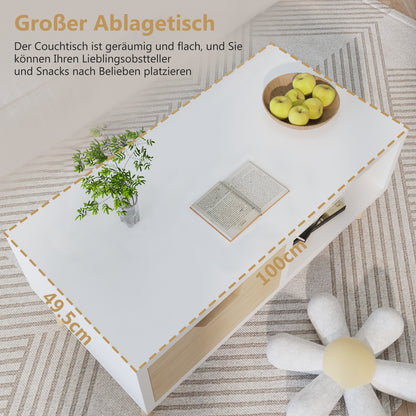Couchtisch Couchtisch, Kaffeetisch, Sofatisch mit Schubladen