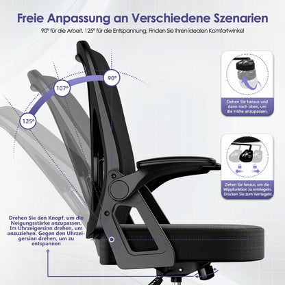 Bürostuhl Bürostuhl,Chefsessel aus Mesh,Ergonomischer Schreibtischstuhl