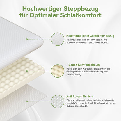 Topper Topper Matratzentopper 7-Zonen Komfort, 4cm