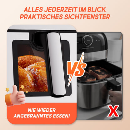 Heißluftfritteuse Geschenk Speisezange und Ölpinsel, 8-in-1, Touchscreen