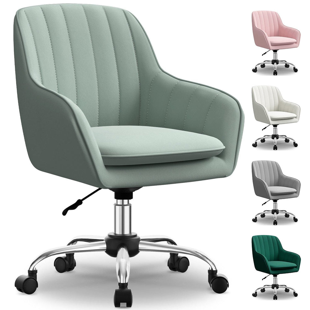 Bürostuhl Homeoffice Stuhl,Schminkstuhl mit Armlehnen,Drehstuhl mit Rrollen