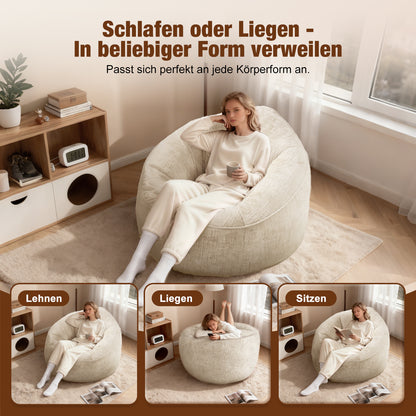 Sitzsack Sitzsack Lazy Sofa Gaming Sitzsack mit Hocker, Sitz Sack mit