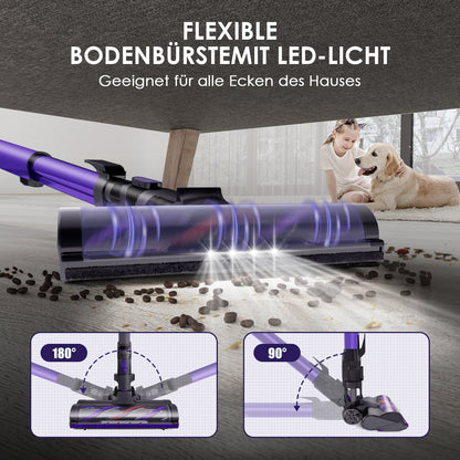 Akku-Hand-und Stielstaubsauger Akku Staubsauger 60000Pa Kabelloser Staubsauger Saugkraft