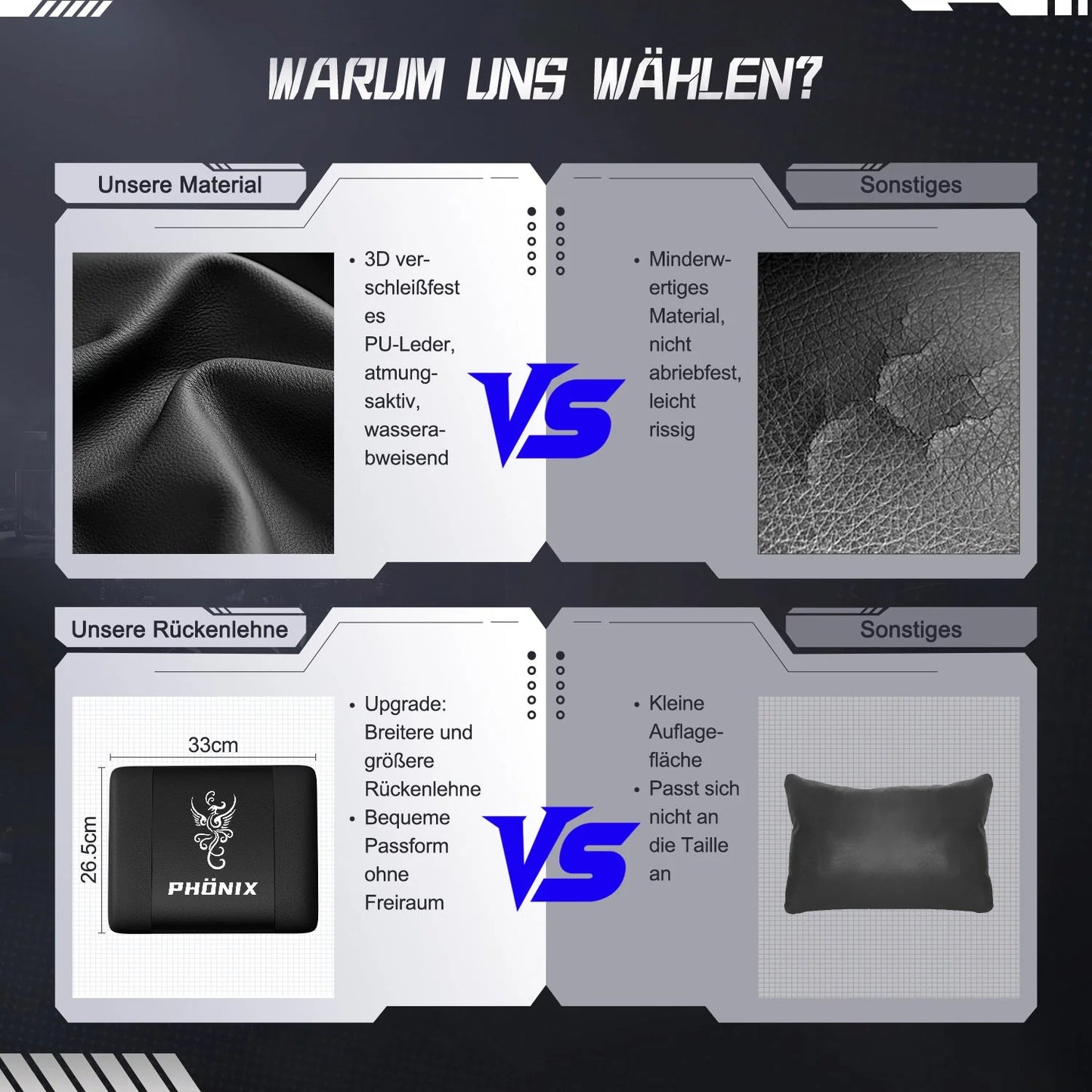 Gaming-Stuhl Gaming Stuhl mit Einteiligen Armlehnen und Ausziehbarem Fußstütze