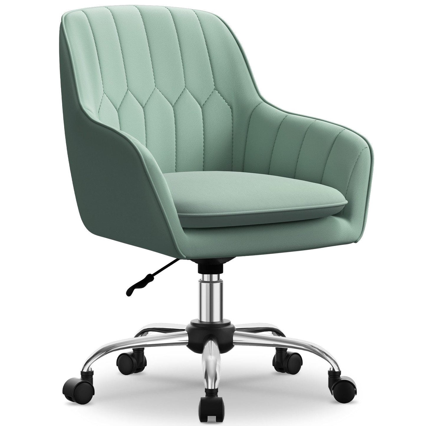 Bürostuhl Homeoffice Stuhl,Schminkstuhl mit Armlehnen und Rollen