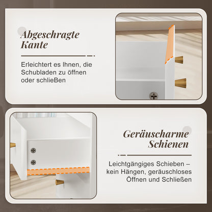 Nachttisch Nachttisch, Beistelltisch mit 2 Schubladen