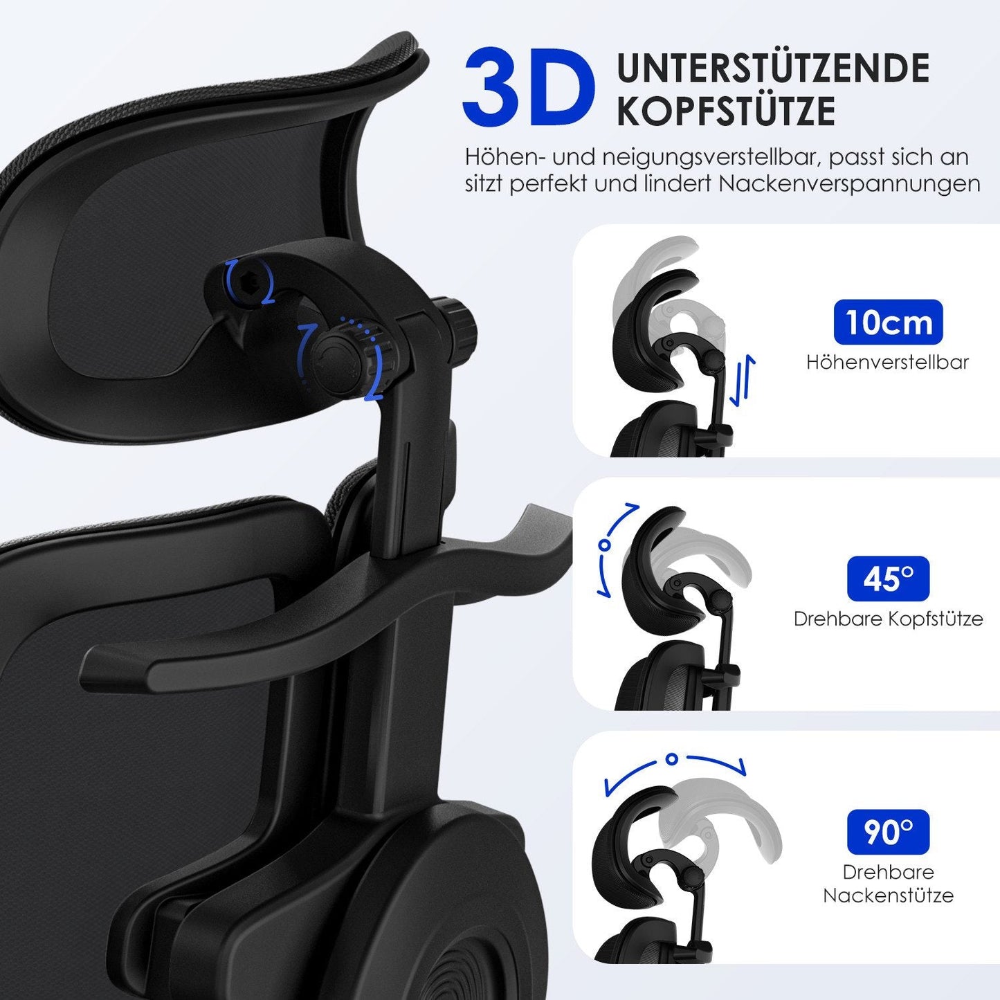 Bürostuhl Bürostuhl, Chefsessel, ergonomischer Schreibtischstuhl, atmungsaktiv