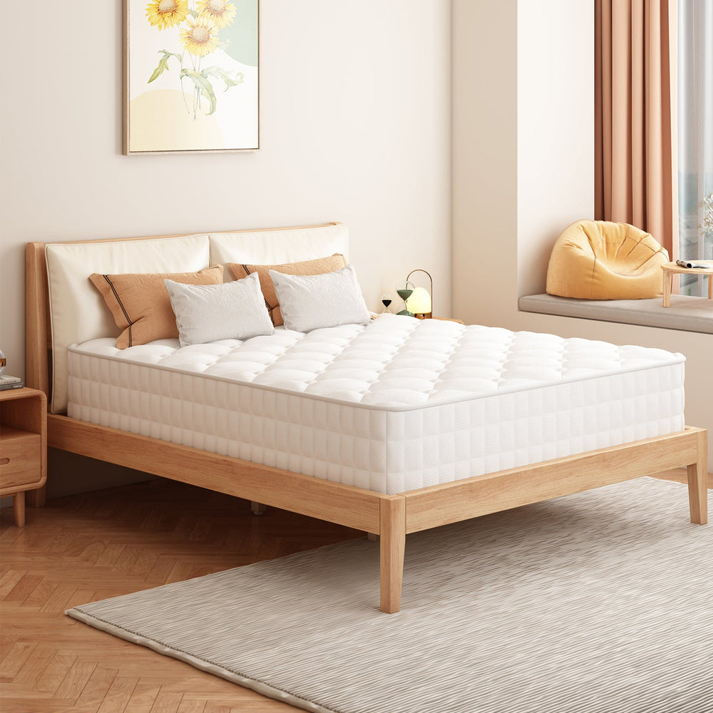 Taschenfederkernmatratze Matratze mit Spannbettlaken, orthopädische 7-Zonen Federkernmatratze