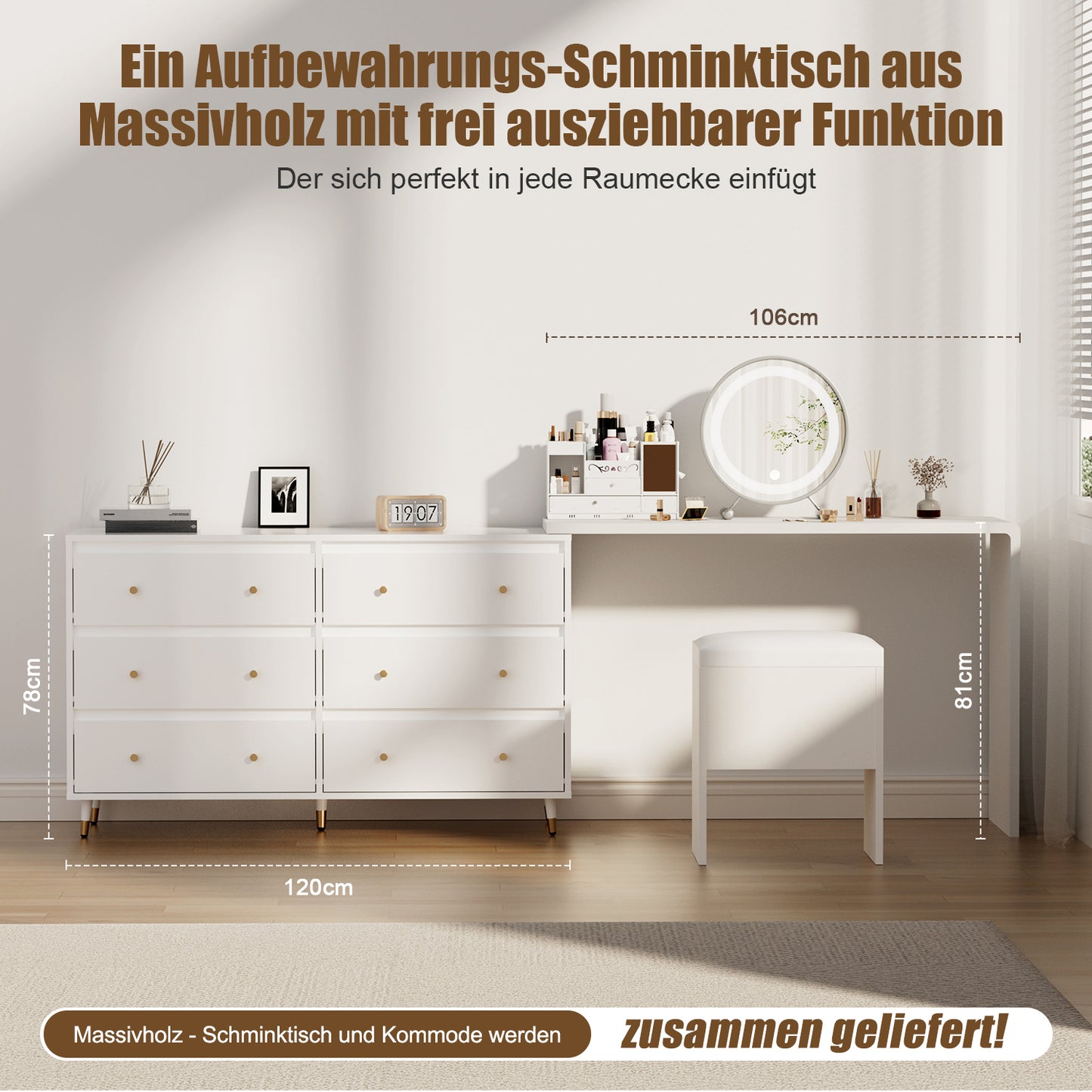 Kommode Kommode mit 6 Schubladen