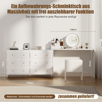 Kommode Kommode mit 6 Schubladen