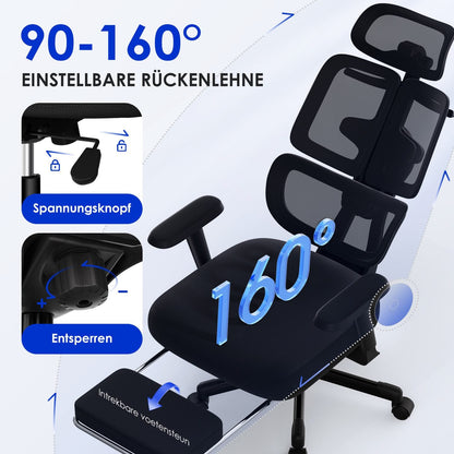 Bürostuhl Bürostuhl, Chefsessel, ergonomischer Schreibtischstuhl, atmungsaktiv