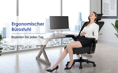 Bürostuhl Ergonomischer Bürostuhl mit klappbaren Armlehnen und Rückenlehnen