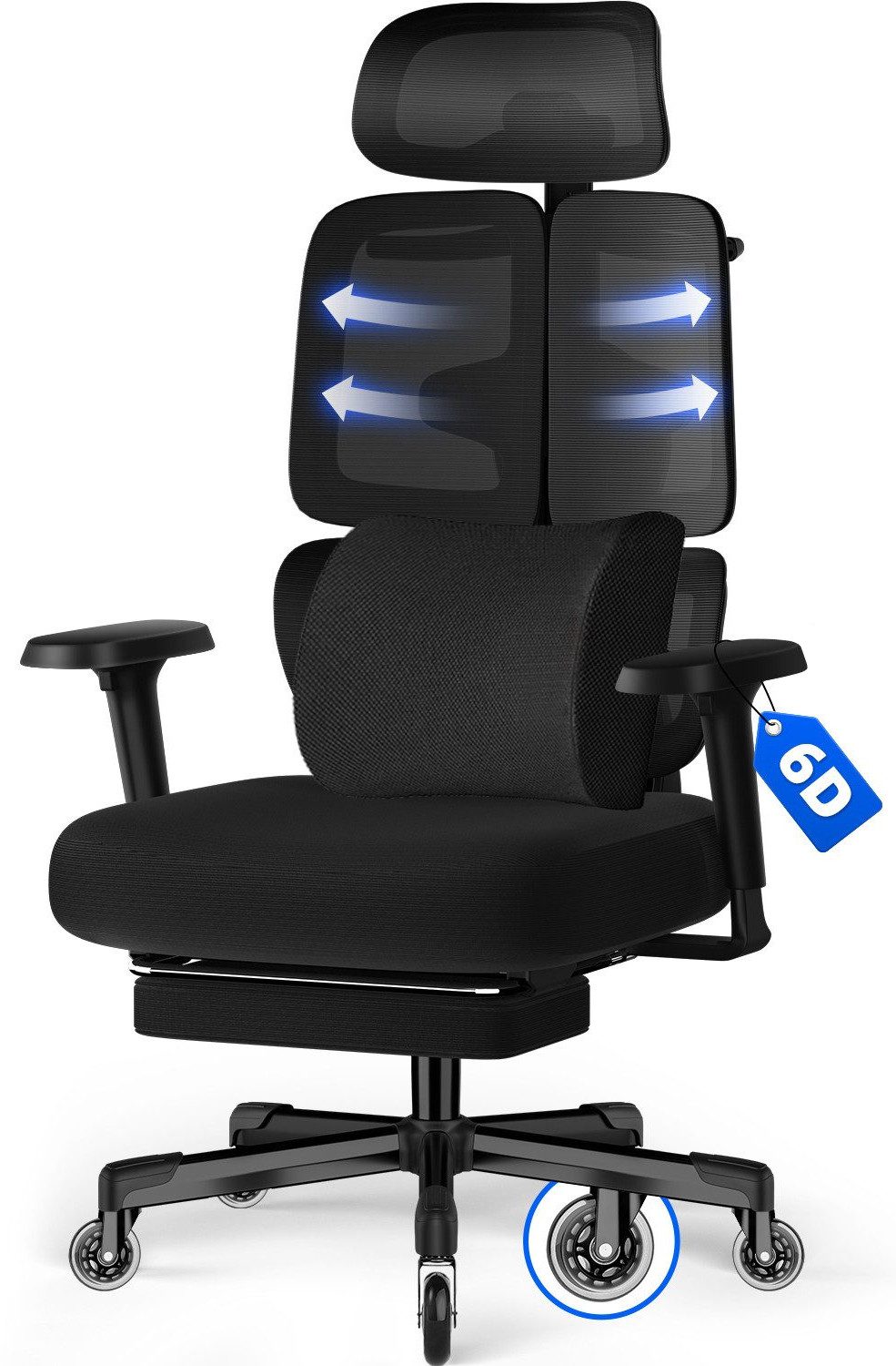 Bürostuhl Bürostuhl, Chefsessel, ergonomischer Schreibtischstuhl, atmungsaktiv