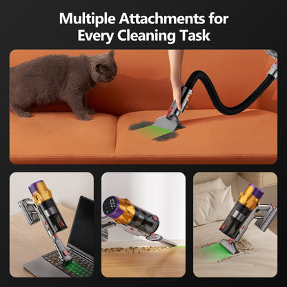 Akku-Hand-und Stielstaubsauger Akku Staubsauger, 80000Pa/700W/70Min/1.8L Kabelloser Staubsauger