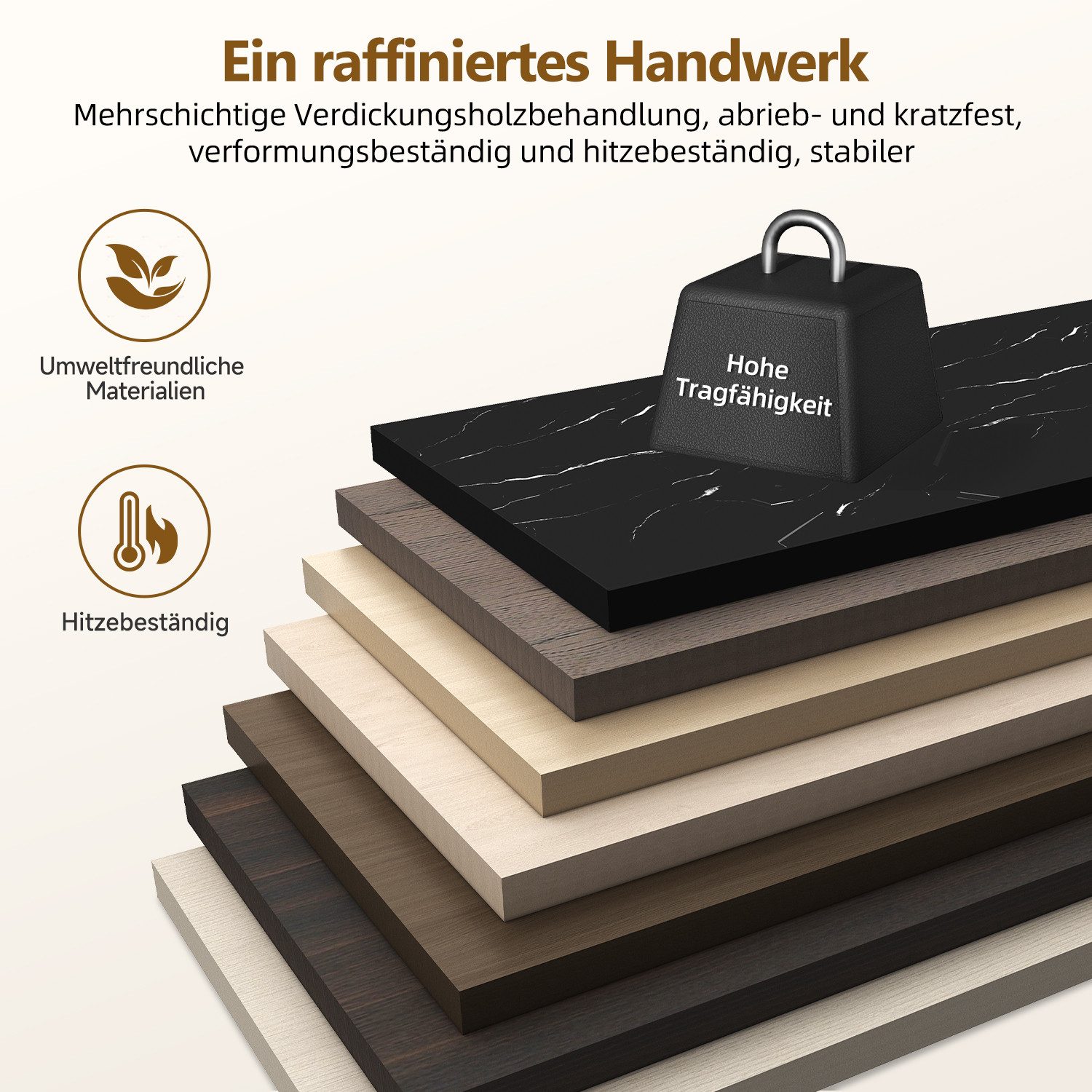Couchtisch Couchtisch 2er Set mit Marmormuster, Beistelltisch 5 jiaju1