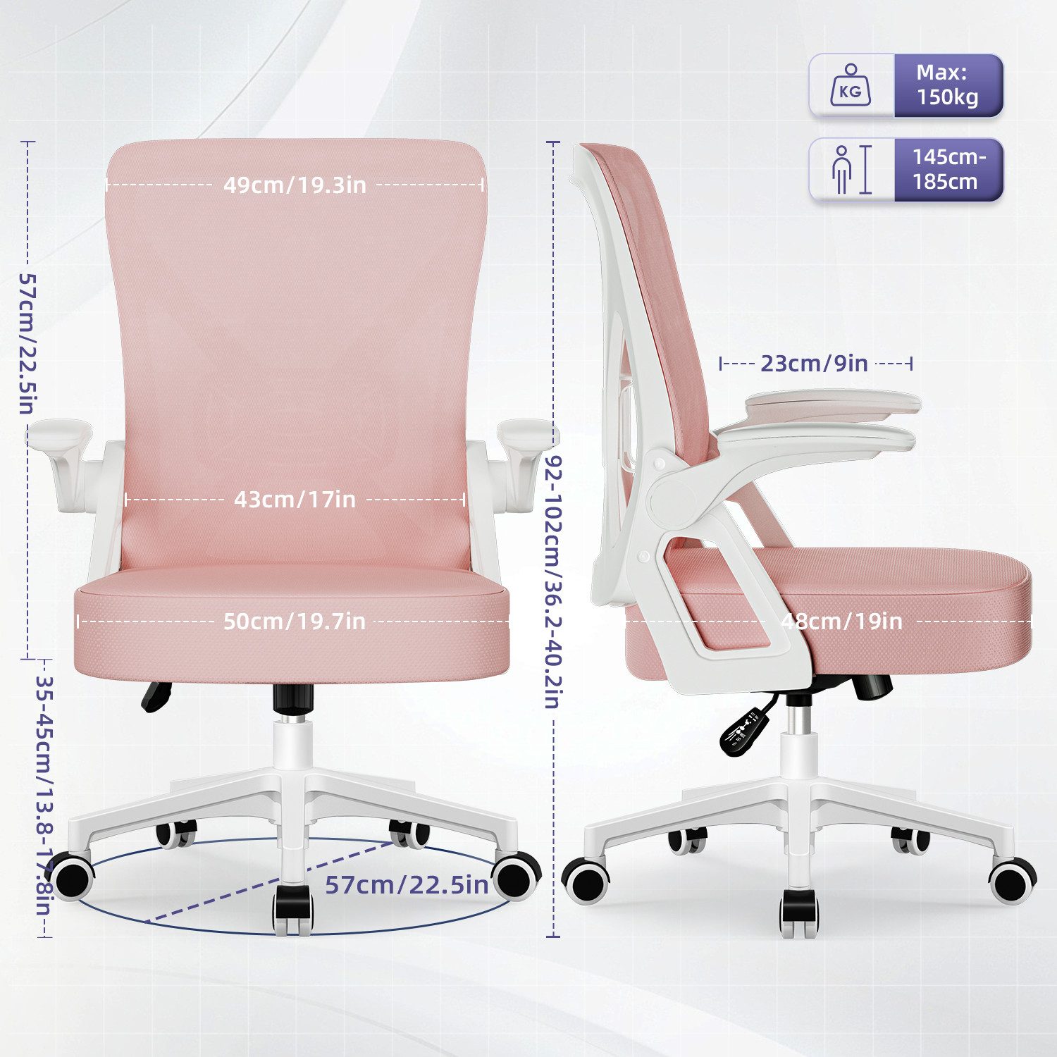 Bürostuhl Bürostuhl,Chefsessel aus Mesh,Ergonomischer Schreibtischstuhl 7 yizi 103