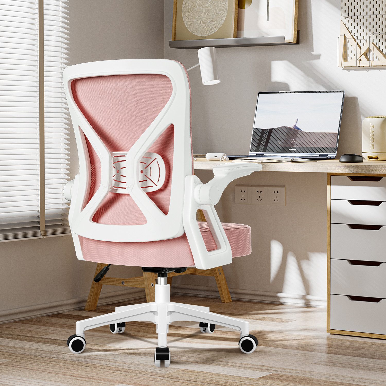 Bürostuhl Bürostuhl,Chefsessel aus Mesh,Ergonomischer Schreibtischstuhl 8 yizi 104