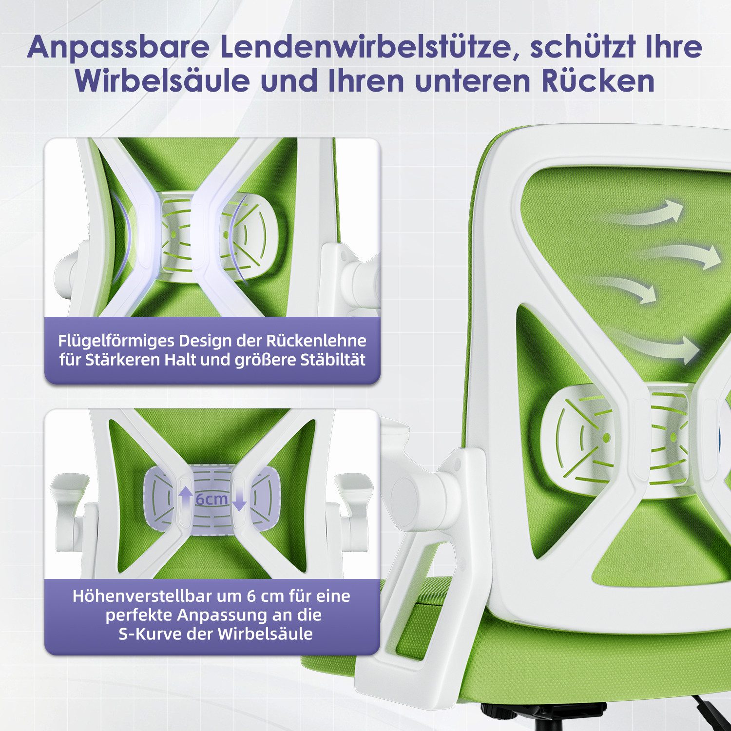 Bürostuhl Bürostuhl,Chefsessel aus Mesh,Ergonomischer Schreibtischstuhl 7 yizi 107